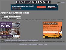 Tablet Screenshot of livearrivals.com
